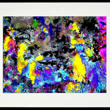 Artes digitais intitulada "Chitchat (framed)" por Marco Brugts, Obras de arte originais, Pintura digital