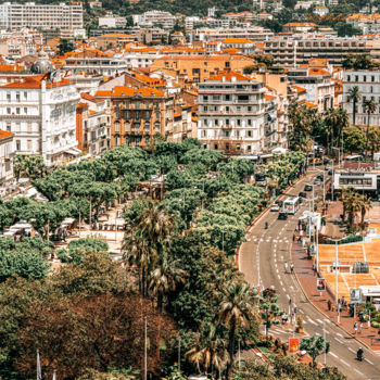 Photography titled "Aerial Cannes City…" by Radu Bercan, Original Artwork, Digital Photography