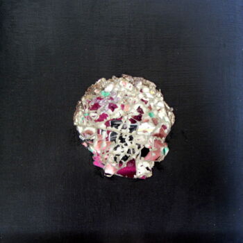 Peinture intitulée "MT 64 Vanité 2" par Anne-Marie Mary, Œuvre d'art originale, Collages Monté sur Châssis en bois