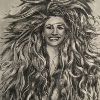 Peinture intitulée "LE SOURIRE DE HAIR-…" par Jacques Tafforeau, Œuvre d'art originale, Aquarelle