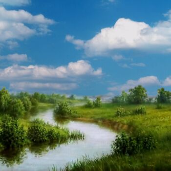 Digital Arts με τίτλο "Panorama. Nature. S…" από Radiy Bohem, Αυθεντικά έργα τέχνης, 2D ψηφιακή εργασία