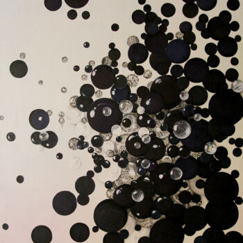 Malerei mit dem Titel "bulles" von Diane Bonan, Original-Kunstwerk, Acryl