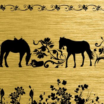 Цифровое искусство под названием "Gold illustration f…" - Radiy Bohem, Подлинное произведение искусства, Цифровая живопись