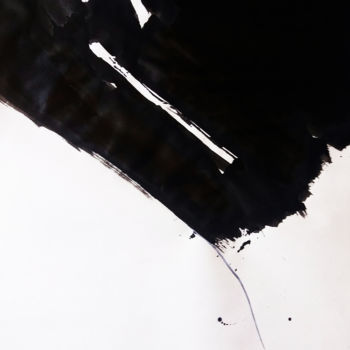 Peinture intitulée ""Contrée d'aucun Ho…" par Denis Bi Assira, Œuvre d'art originale, Encre