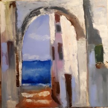 Schilderij getiteld "sunny day" door Irena, Origineel Kunstwerk, Olie