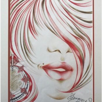 Dibujo titulada "Party time" por Larysa Strygaczowa, Obra de arte original, Lápiz