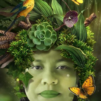 Digital Arts titled "Beauty nature" by Nando Poluakan, Original Artwork, 2D Digital Work