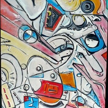Painting titled "Cossack" by Leonardus Aarts, Original Artwork, Acrylic