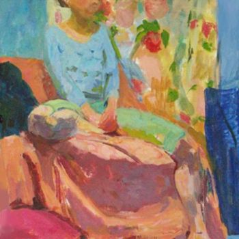 Peinture intitulée "MATHILDE" par Olga Richir, Œuvre d'art originale, Huile