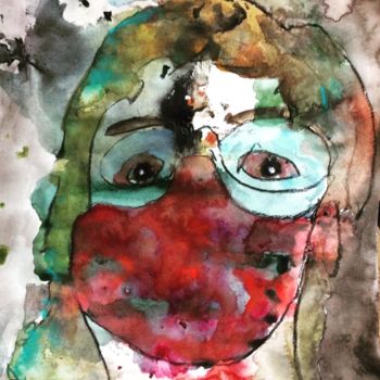 Painting titled "« À peine capable d…" by Ananda Eva, Original Artwork, Acrylic