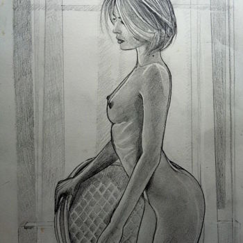 Drawing titled "Vitaliy Kopopov" by Philippe Cormault, Original Artwork, Pencil