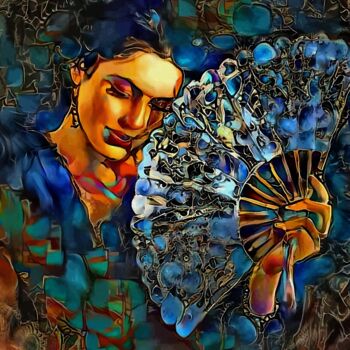 Digital Arts με τίτλο "Tarde en Sevilla" από L.Roche, Αυθεντικά έργα τέχνης, Ακρυλικό