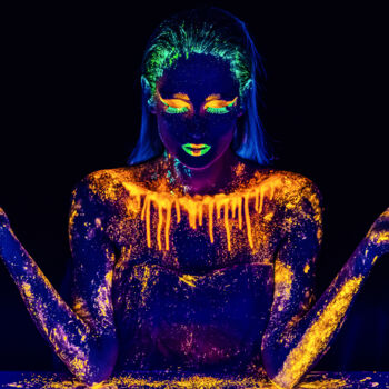 Photography titled "Black Light 61 - Li…" by Burak Bulut Yıldırım, Original Artwork, Digital Photography