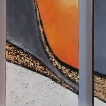 Painting titled "Rupture" by Christiane Bernais, Original Artwork, Acrylic