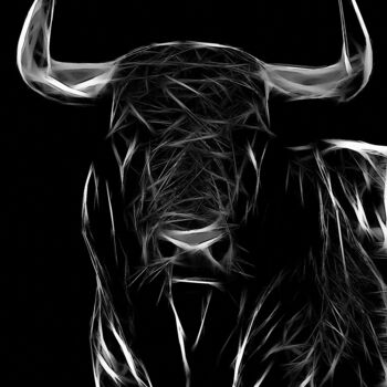 Digital Arts με τίτλο "La sombra del Toro" από L.Roche, Αυθεντικά έργα τέχνης, Ακρυλικό