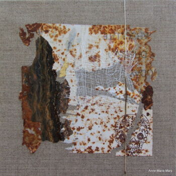 Collages intitulée "MT n°66" par Anne-Marie Mary, Œuvre d'art originale, Collages Monté sur Châssis en bois
