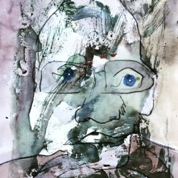 Painting titled "« I can’t breathe »…" by Ananda Eva, Original Artwork, Acrylic