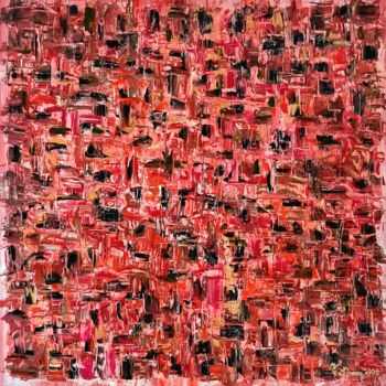 「Scream」というタイトルの絵画 Fatima Sardinhaによって, オリジナルのアートワーク, オイル ウッドストレッチャーフレームにマウント