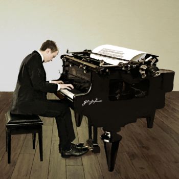 Digitale Kunst getiteld "Lettre à Élise (Bee…" door Gilles Papineau, Origineel Kunstwerk, Foto Montage