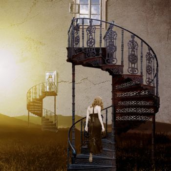 Digitale Kunst getiteld "Colimaçon" door Gilles Papineau, Origineel Kunstwerk, 2D Digital Work