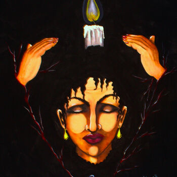 Painting titled "Inevitable" by Helene, Original Artwork, Acrylic