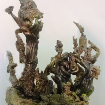Sculpture titled "Ghost Dance" by Shahriar Aghakhani, Original Artwork, Plastic