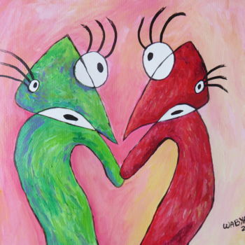 Peinture intitulée "Color Matched" par Wabyanko, Œuvre d'art originale, Acrylique