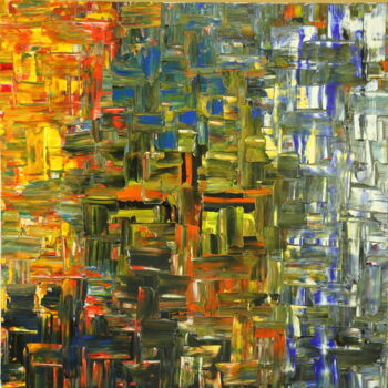 Peinture intitulée "difficult #028" par Philippe Combis (PhilIppe CBS), Œuvre d'art originale, Acrylique