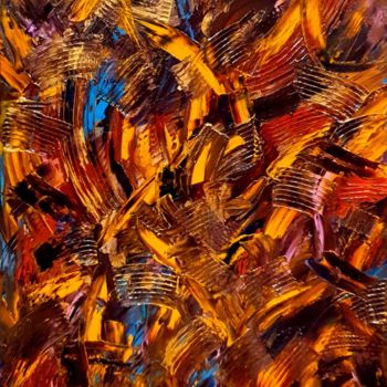 Pintura titulada "Diamant" por Fatima Sardinha, Obra de arte original, Oleo Montado en Bastidor de camilla de madera