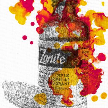 Drawing titled "Zonite" by Jim Haller, Original Artwork, Ink