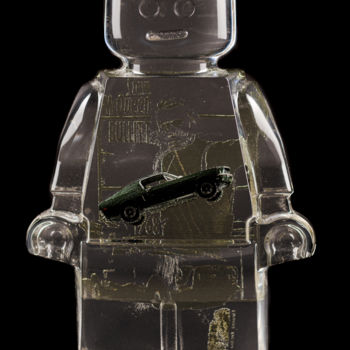 Sculptuur getiteld "ROBOCLUSION BULLIT" door Vincent Sabatier (VerSus), Origineel Kunstwerk, Hars