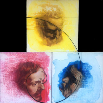 绘画 标题为“CMYK (Zgorszenie) C…” 由Michał Wojtysiak, 原创艺术品, 丙烯