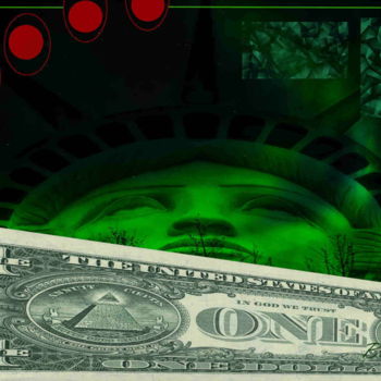 「Green Card」というタイトルのデジタルアーツ Marc Bulyssによって, オリジナルのアートワーク, デジタル絵画