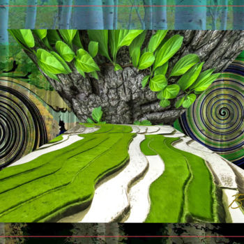 「Green Vietnam」というタイトルのデジタルアーツ Marc Bulyssによって, オリジナルのアートワーク, デジタル絵画