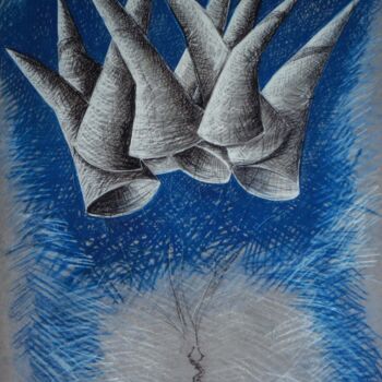 Gravures & estampes intitulée "Traité du parachute…" par Serge Reynaud (Art of Flying), Œuvre d'art originale, Impression nu…