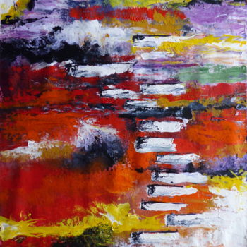 Painting titled "Beyond" by Mallika Seth, Original Artwork, Acrylic