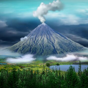 "Mountain in a lost…" başlıklı Dijital Sanat Radiy Bohem tarafından, Orijinal sanat, 2D Dijital Çalışma