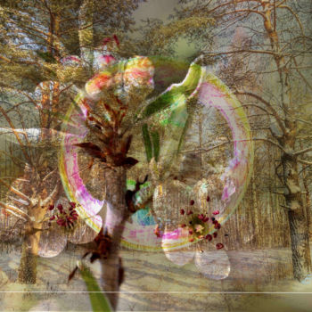 Grafika cyfrowa / sztuka generowana cyfrowo zatytułowany „Siberia Buds” autorstwa Marc Bulyss, Oryginalna praca, Malarstwo c…