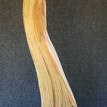 Sculptuur getiteld "FLAMME II" door Bernard Geoffroy, Origineel Kunstwerk, Hout
