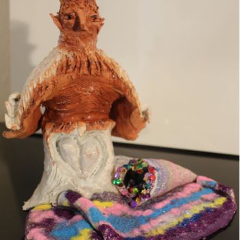 Sculpture titled "Artemis" by Rivka, Original Artwork, Clay