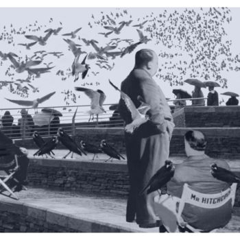 Photography titled "LES OISEAUX (Birds)" by Gérard Bertrand, Original Artwork, Manipulated Photography