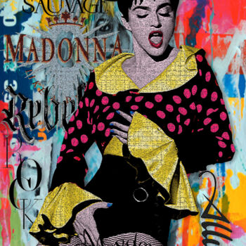 Arts numériques intitulée "MADONNA HERB RITTS" par Francois Rey, Œuvre d'art originale, Travail numérique 2D