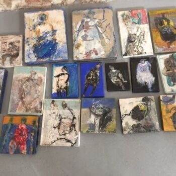 Peinture intitulée "Petits formats 2" par Catherine Monmarson, Œuvre d'art originale, Acrylique