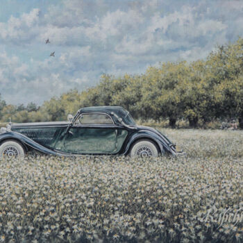 "«Drogowe historii (…" başlıklı Tablo Alexey (Aleksej) Kapchikov (Kapcikow) tarafından, Orijinal sanat, Petrol