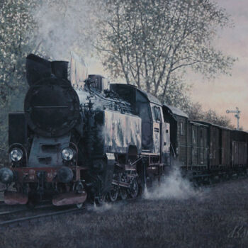 "«Wieczorem...»" başlıklı Tablo Alexey (Aleksej) Kapchikov (Kapcikow) tarafından, Orijinal sanat, Petrol