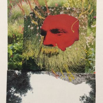 Collages intitolato "Nietzsche" da Louisa Linton, Opera d'arte originale, Collages