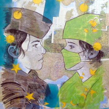 Painting titled "6" by Vincent Tessier Xxc, Original Artwork, Acrylic
