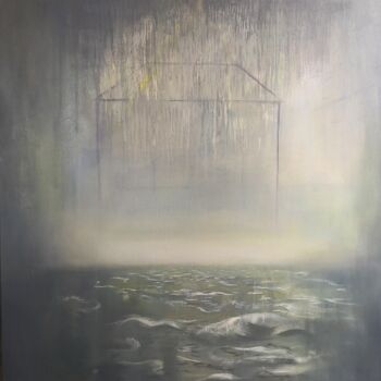 제목이 "La poesia in mare"인 미술작품 Weixuan Zhang로, 원작, 기름