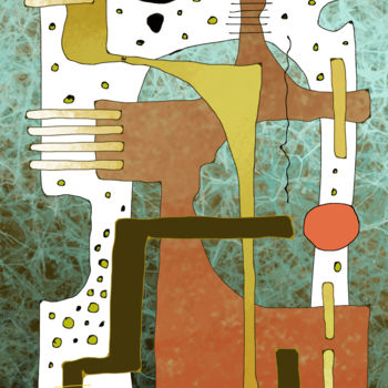 Arts numériques intitulée "Tout un chacun" par Sylvie Dessert (Syl), Œuvre d'art originale, Peinture numérique