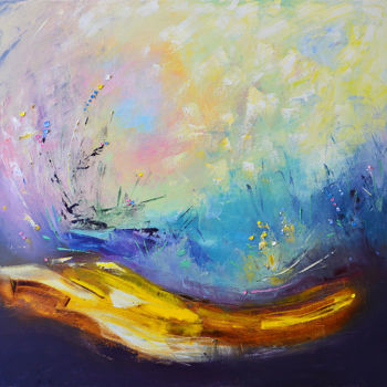 Painting titled "Illuminating light" by Vadim Stolyarov, Original Artwork, Oil